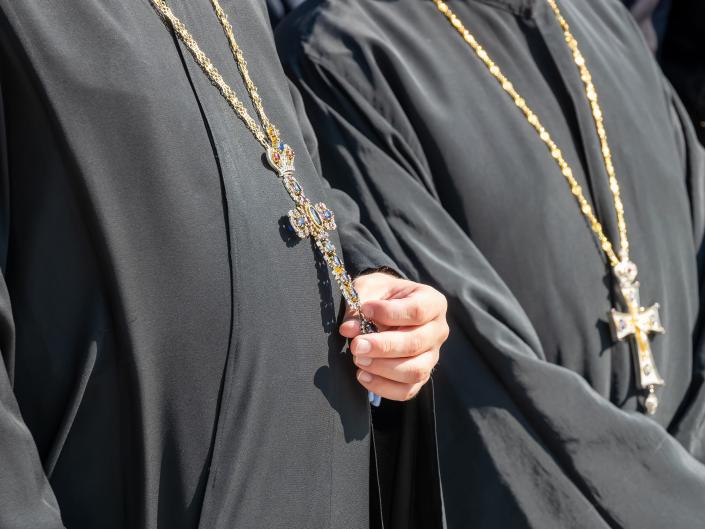 A Greek priest was arrested for anointing the genitals of a tourist with holy oil and claims he did it because the man had a rash: report