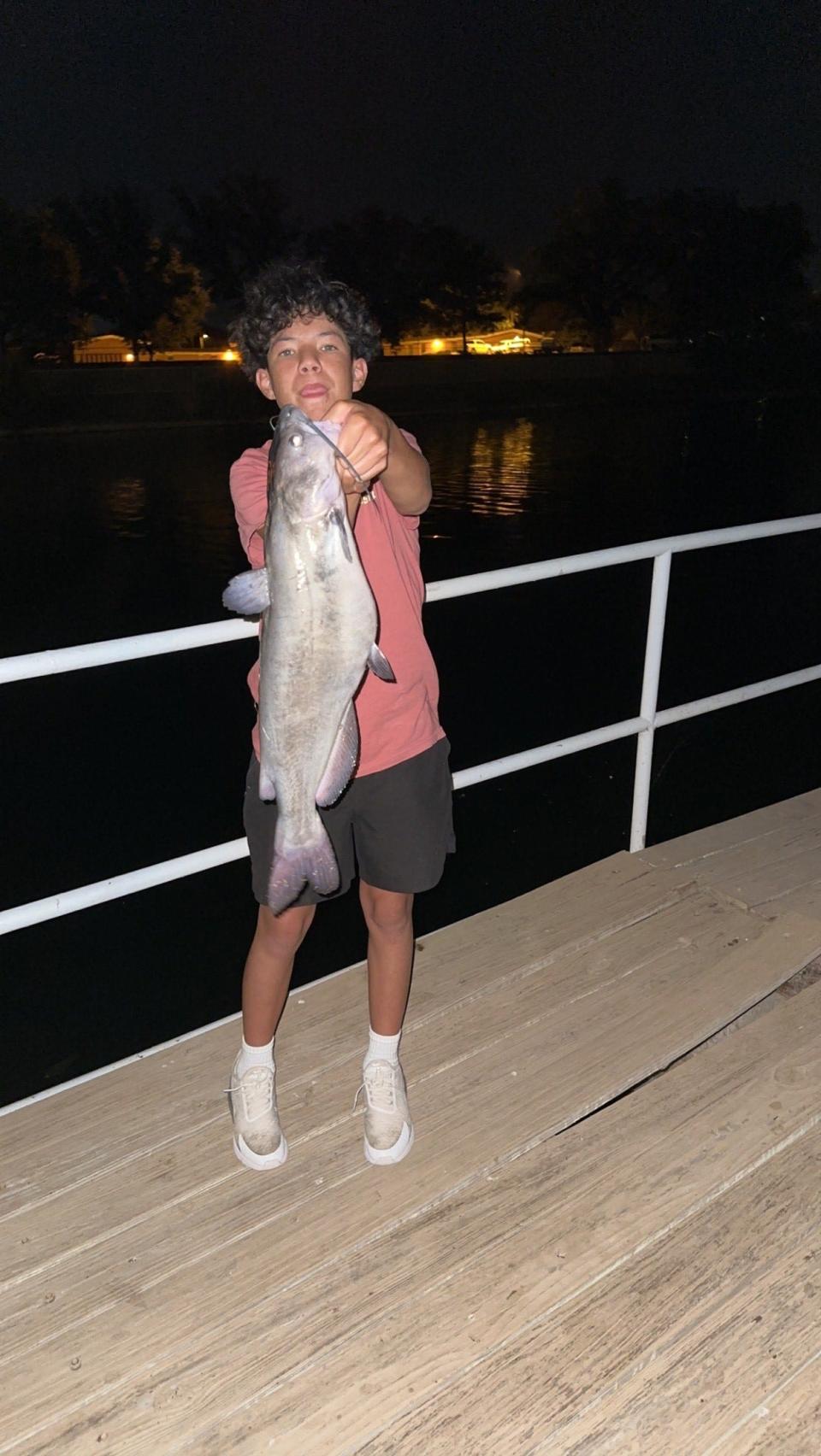 Carlsbad teenager catches 'river monster' in Pecos River using garlic and bacon