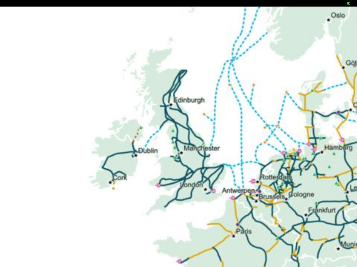 UK Energy Island. | European Hydrogen Backbone, Ehb