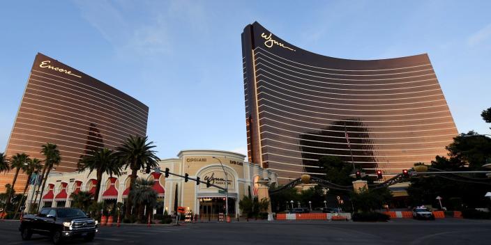 A viral brawl between four women on the floor of a Las Vegas casino was over a married man, police say