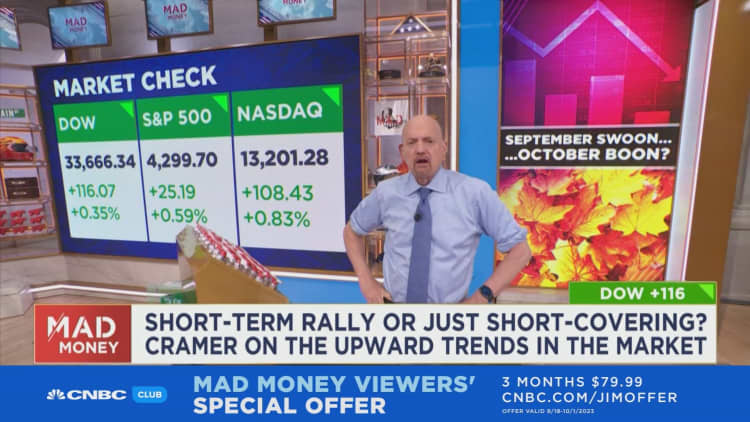 Intraday pivots often signal a real sea change in a bearish market, says Jim Cramer