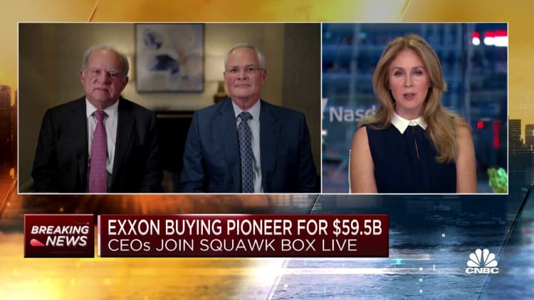Exxon Mobil CEO Darren Woods on Pioneer deal: Brings higher recovery at lower costs