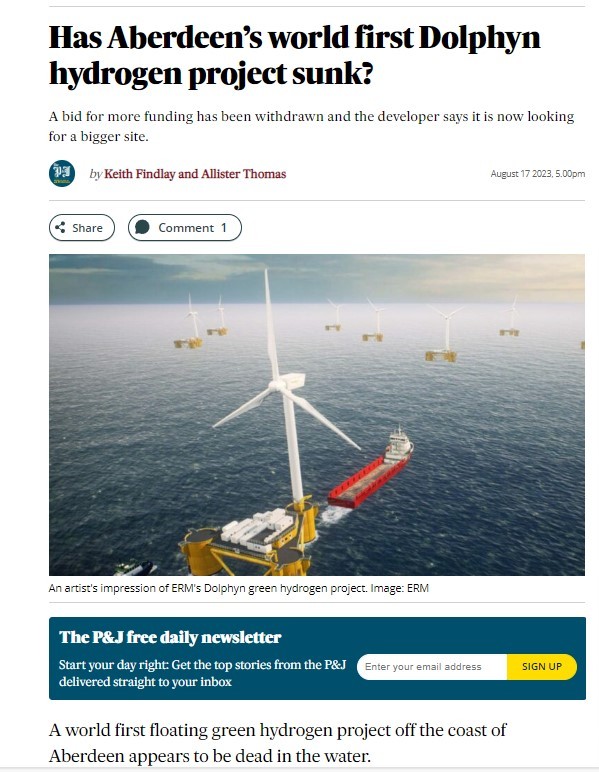 Floating Wind and Hydrogen | Aberdeen and Project Dolphyn