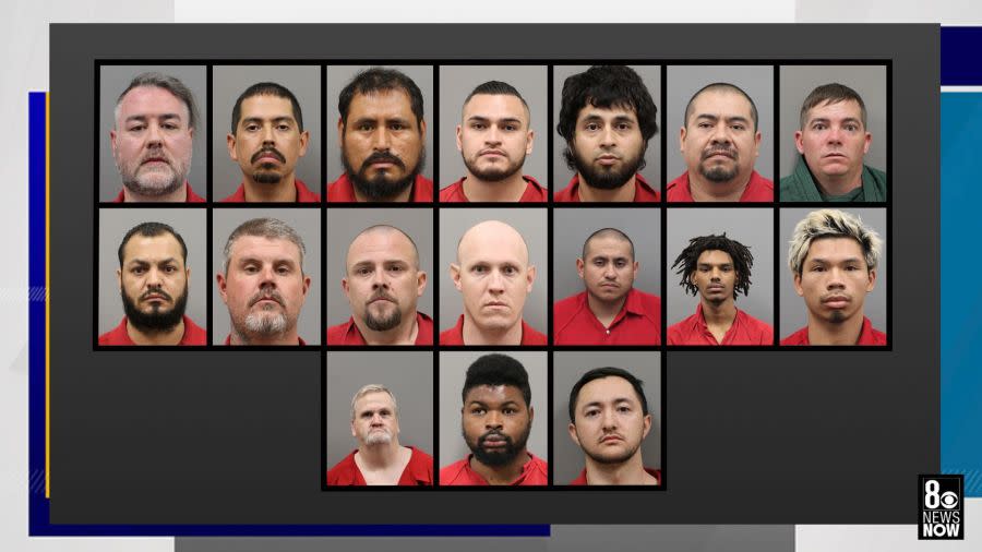 Las Vegas police say 17 arrested in undercover operation targeting online child sex predators