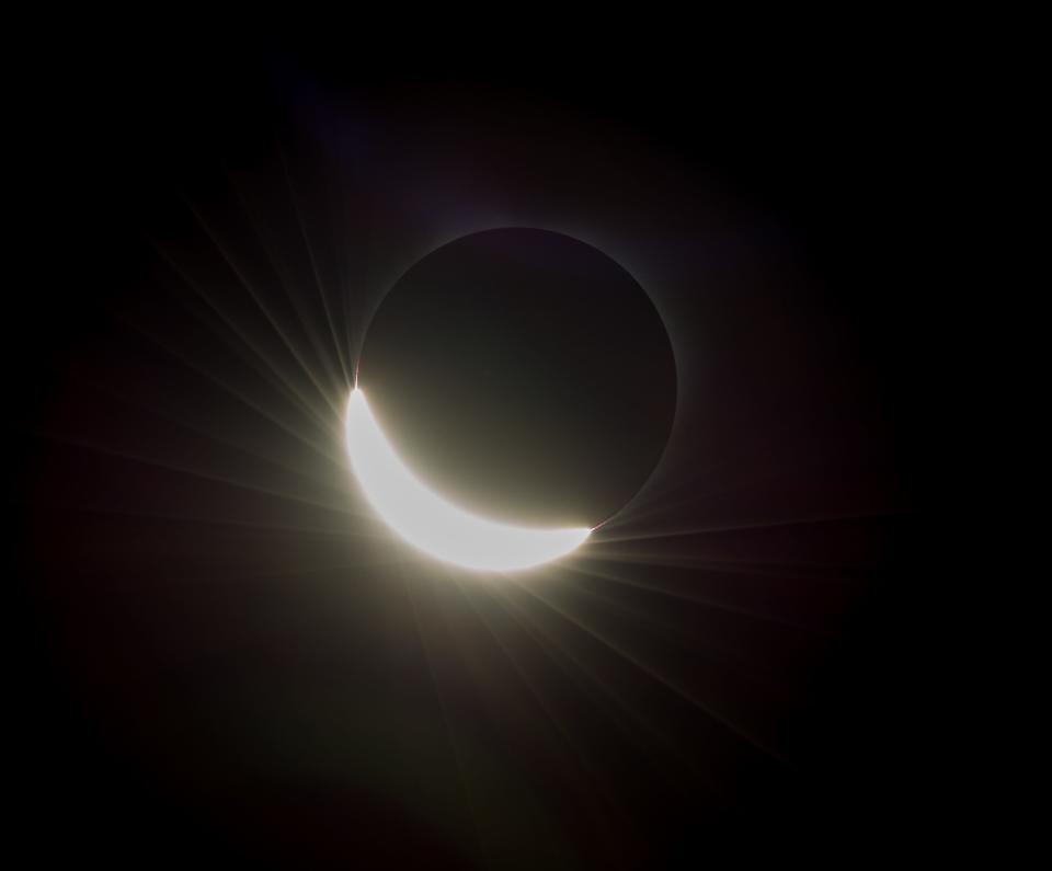 Only the outer ring of the sun will be visible during the height of the eclipse.