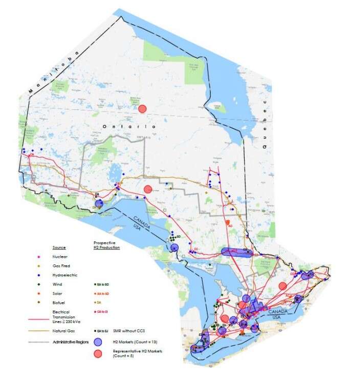 Forecasting Low-Carbon Hydrogen Market Characteristics in Ontario to 2050