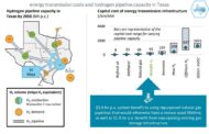 Texas  |  Energy transmission costs and hydrogen pipeline capacity