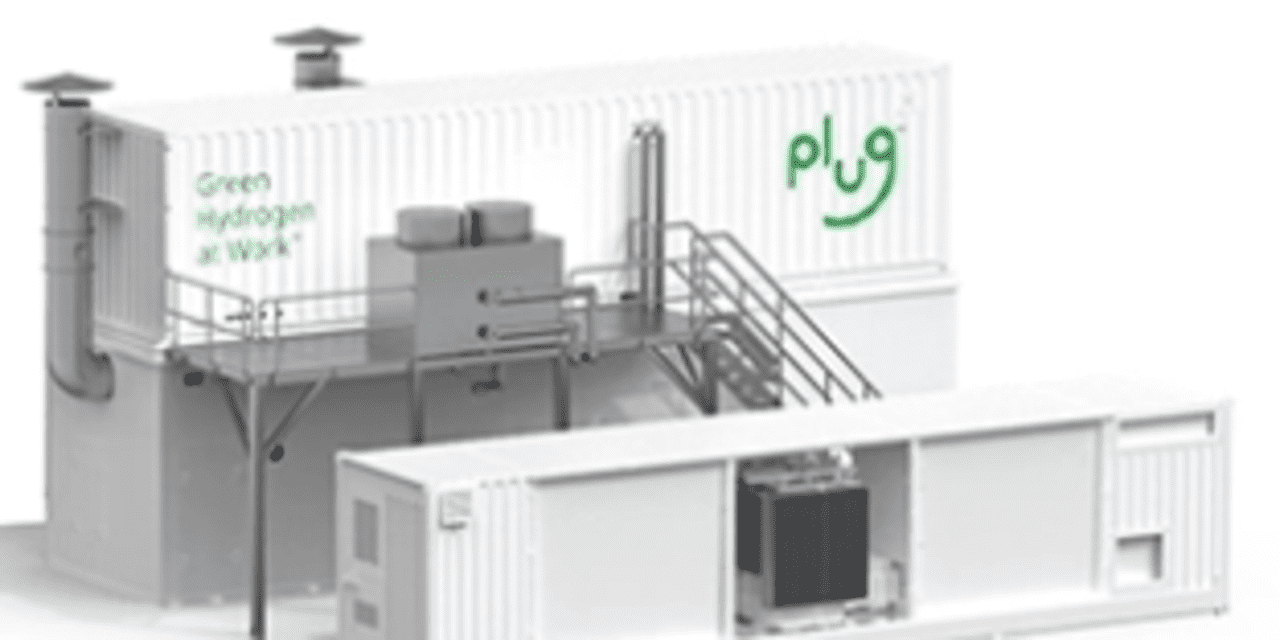 Plug Power installs first hydrogen-producing system at an Amazon fulfillment center