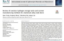 Review of common hydrogen storage tanks and current manufacturing methods for aluminium alloy tank liners