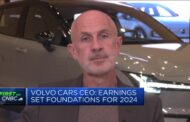 Volvo falls 5% after it sets out to dilute stake in electric vehicle automaker Polestar