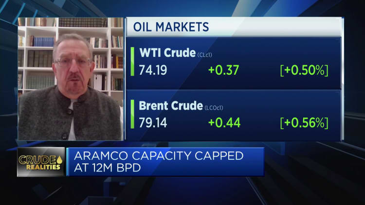 Saudi energy minister pins Aramco's oil capacity halt on green transition