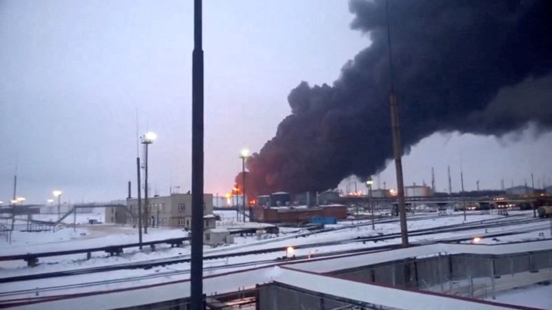 Ukrainian drones damage Russian oil refineries in second day of attacks