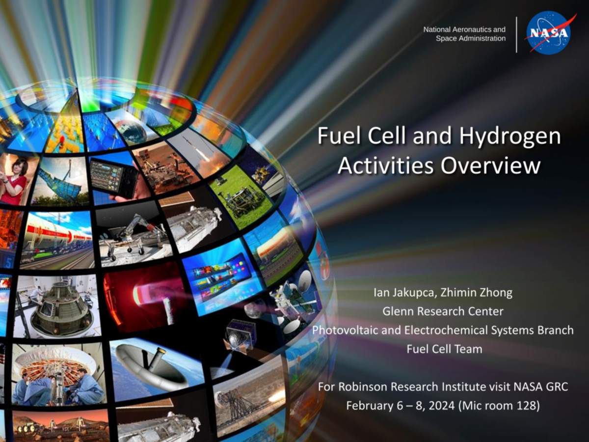 Fuel Cells and Hydrogen activities overview |  NASA