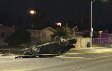 Police: Driver killed after crashing into block wall in west Las Vegas