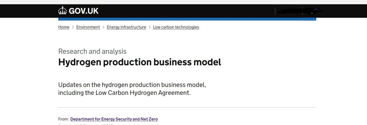 Hydrogen production business model