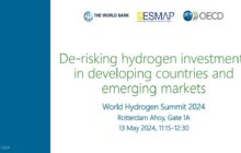 OECD,  World Bank  |  De-risking hydrogen investments  in developing countries and  emerging markets