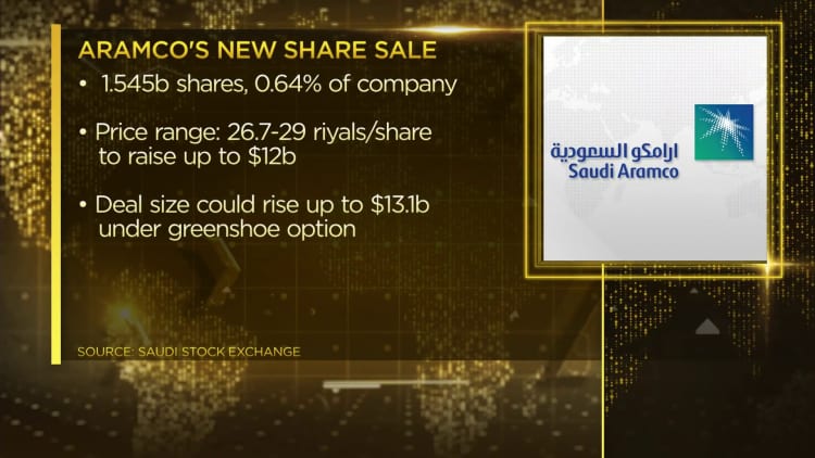 Oil giant Saudi Aramco begins massive share sale to raise around $12 billion