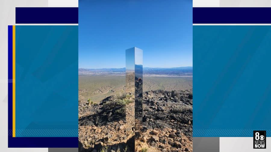 Mysterious monolith pops up in desert near Las Vegas