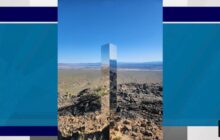 Mysterious monolith pops up in desert near Las Vegas