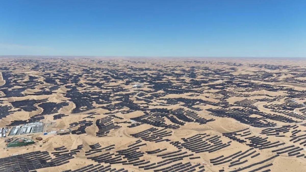 World's largest solar plant featuring over 5 million panels gets switched on in China: 'It looks really cool'