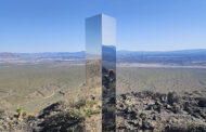 Shiny monolith removed from mountains outside Las Vegas. How it got there still is a mystery