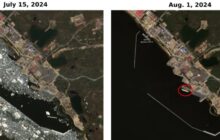 Satellite Images Show LNG Ship at Sanctioned Russian Plant