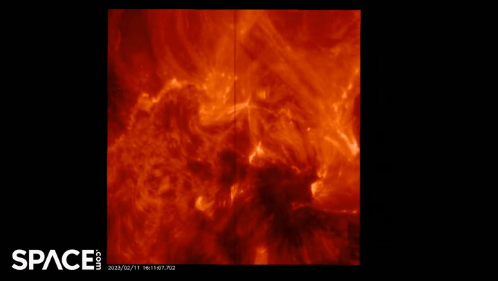 Close-Up View Of X1-Class Solar Flare Via NASA's IRIS Mission