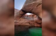 Large geological feature known as the ‘Double Arch’ and the ‘Toilet Bowl’ collapses in southern Utah