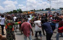 Nigerian police teargas protesters, arrest dozens