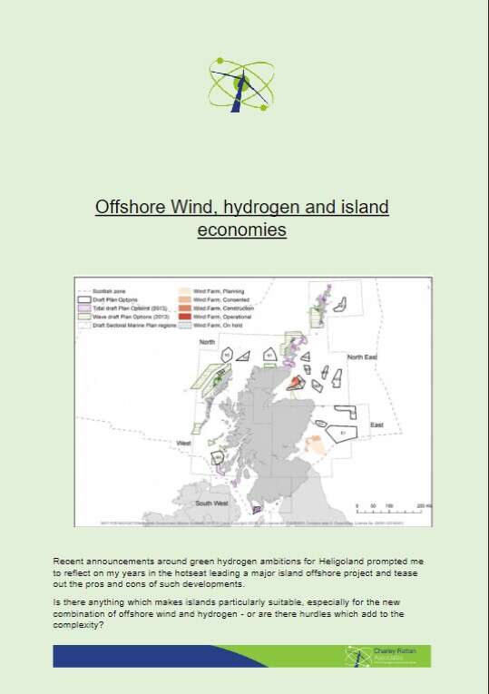 Offshore Wind, hydrogen and island economies