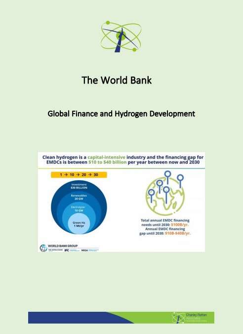 The World Bank  Global Finance and Hydrogen Development