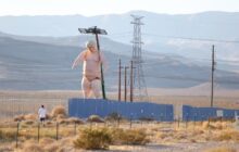 What about crowd size? 43ft nude Trump statue erected along Las Vegas highway