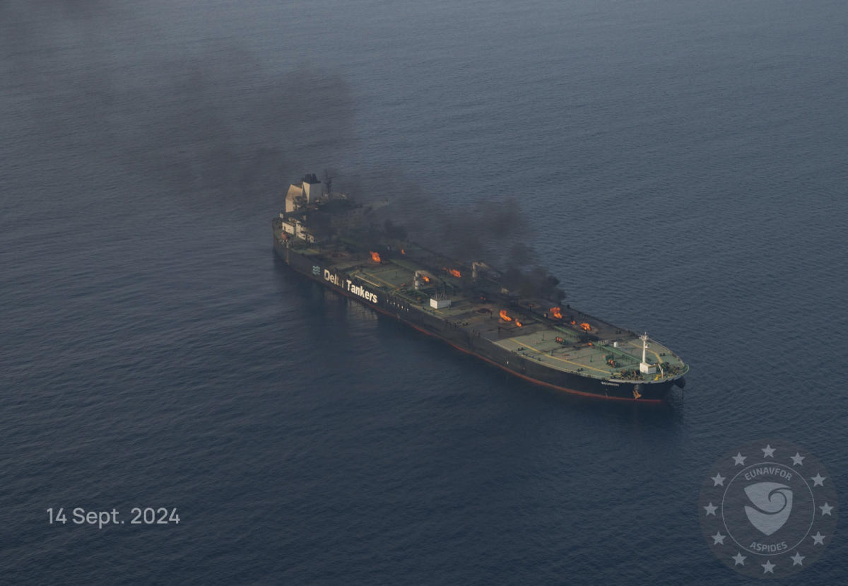 Salvagers launch new attempt to tow an oil tanker blown up by Yemen's Houthi rebels