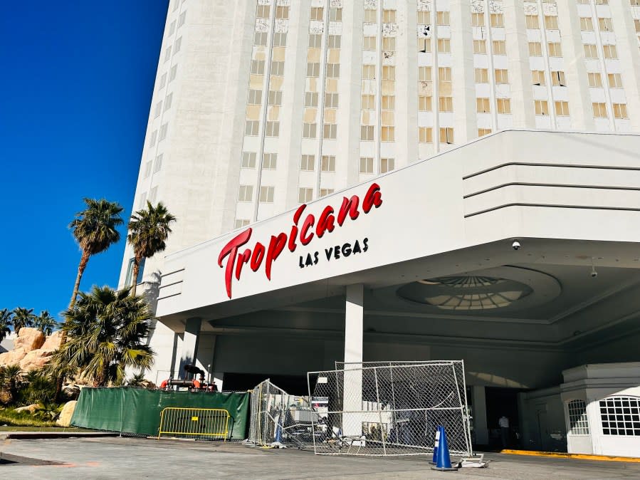 It will only take 22 seconds to reduce 67-year-old Tropicana Las Vegas to dust, debris