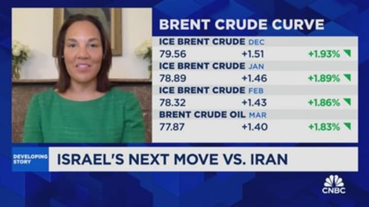 U.S. crude oil jumps nearly 3%, trades above $76 as market waits for Israel strike against Iran