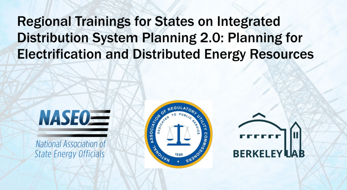 Free Training on Planning for Electrification and Distributed Energy Resources