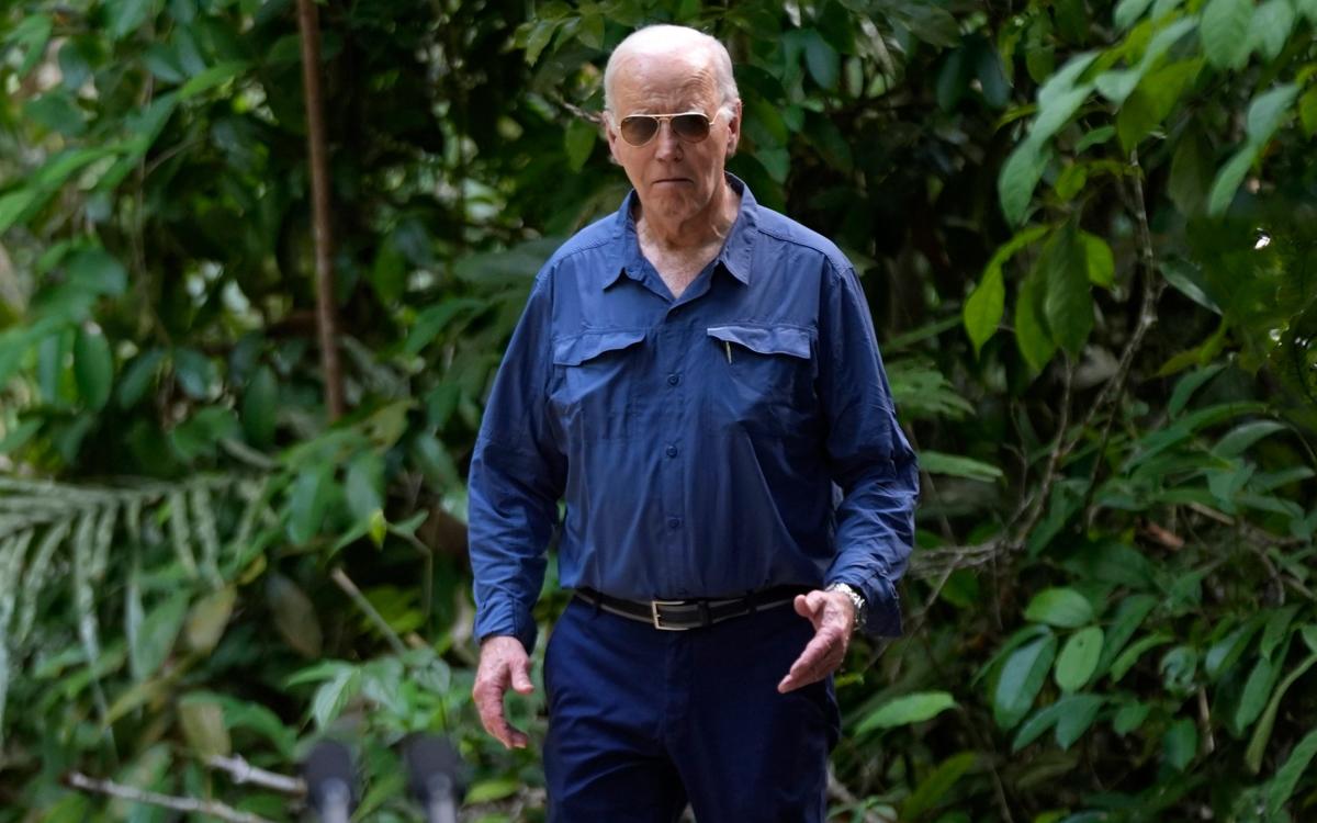 Watch: Joe Biden wanders through Amazon rainforest after climate change speech