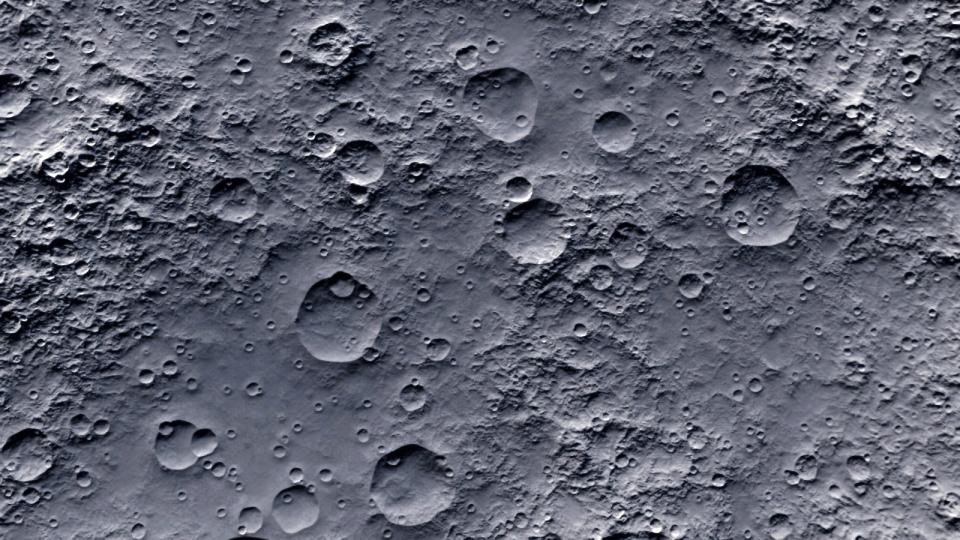 A photo of craters on the moon