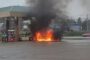 ‘Pretty intense;’ Video shows fire engulf truck at Kroger gas station