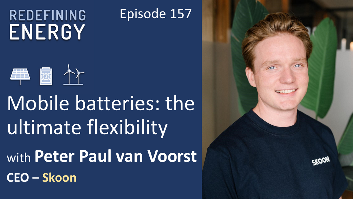 157. Mobile batteries, the ultimate flexibility - Redefining Energy podcast