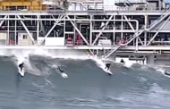 Massive Waves Break at Offshore SoCal Oil Rig (Watch)