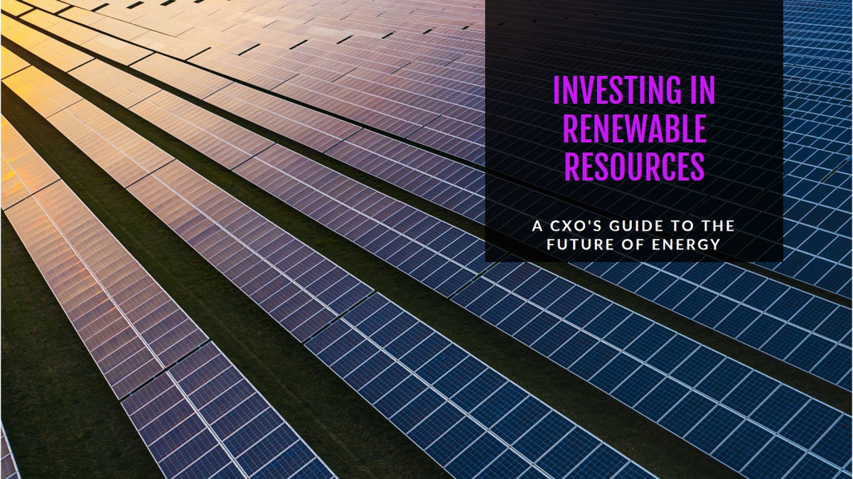 The Future of Energy is Green: A CXO's Guide to Investing in Renewable Resources