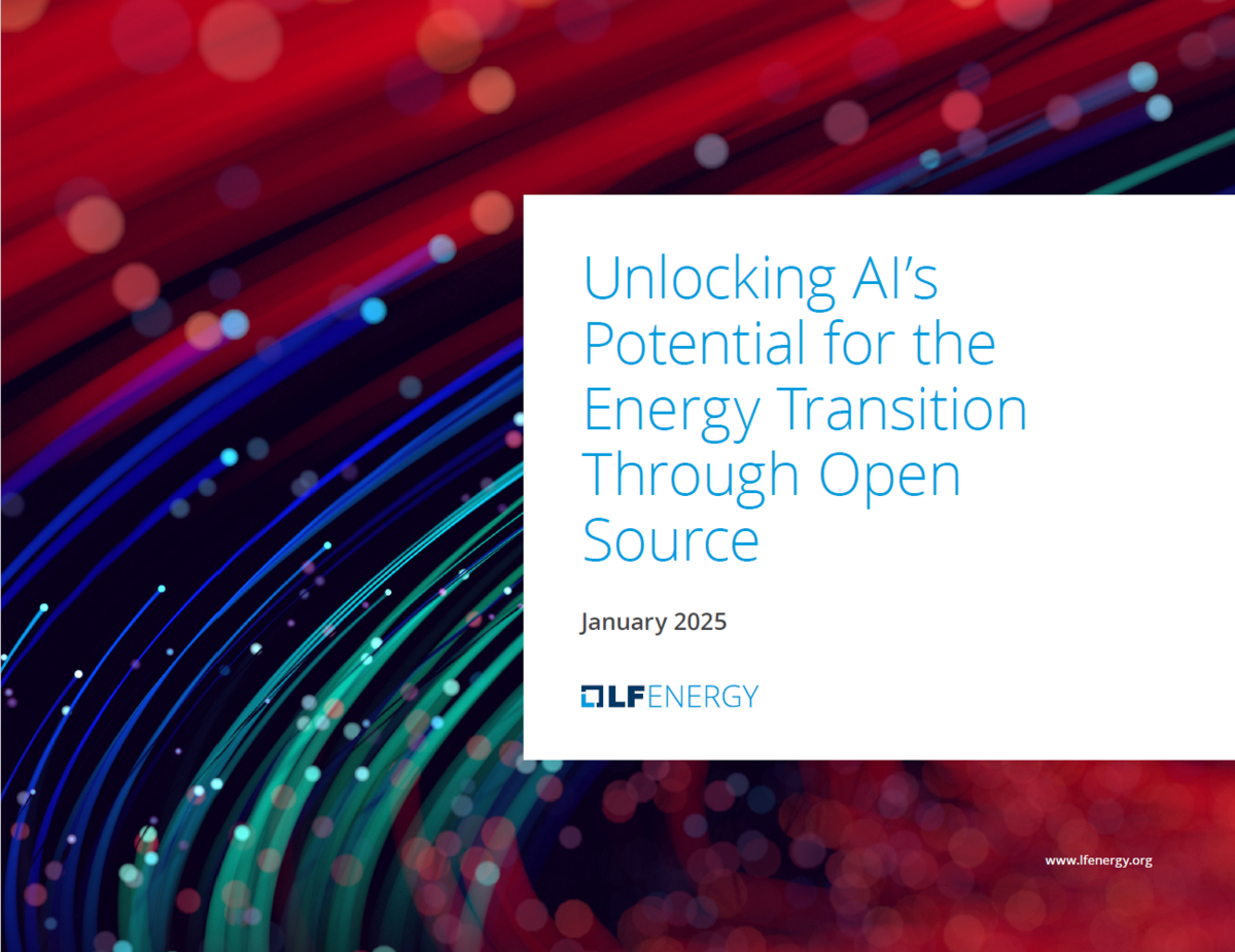 New White Paper Explores the Potential for Open Source to Accelerate AI Innovation for Energy Systems