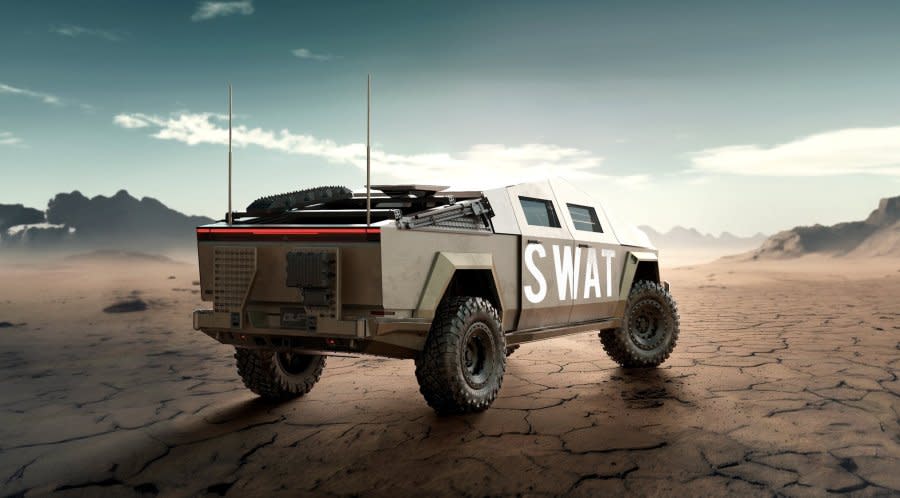 Renderings show what LVMPD and SWAT Cybertrucks could look like. (Sheriff Kevin McMahill)