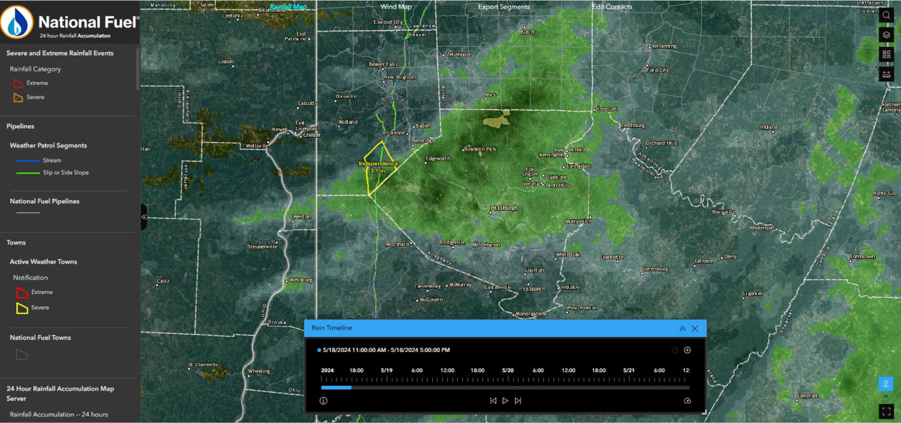 Case Study: Real-Time Rainfall Monitoring Alerts Gas Company Staff of Severe Weather-Impacted Areas