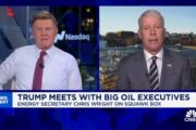 Energy Secretary Chris Wright says Trump push to produce more oil is driving down prices