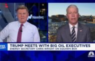 Energy Secretary Chris Wright says Trump push to produce more oil is driving down prices