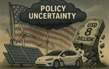Clean Energy Investments Take an Estimated Hit of USD 8 billion Amid Policy Uncertainty in the U.S