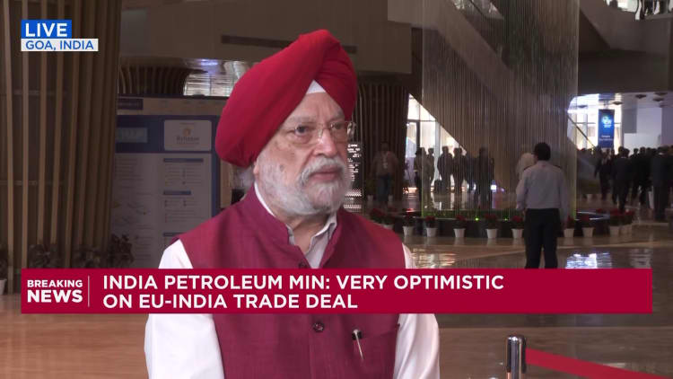 U.S.-India trade deal at 'very advanced stage,' Indian petroleum minister tells CNBC