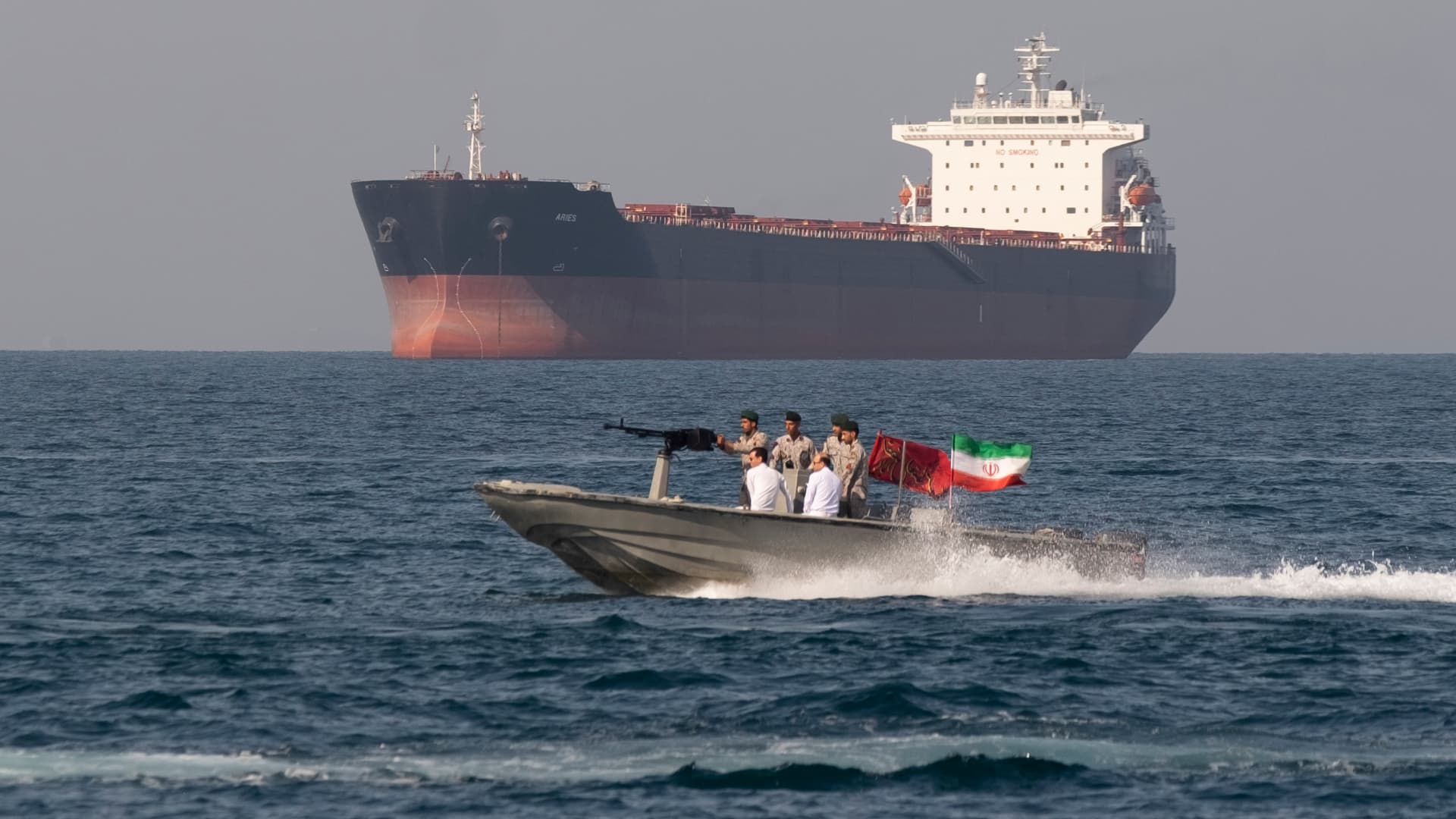 Iran partially closes Strait of Hormuz, a vital oil chokepoint, as U.S. talks get underway